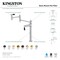 Kingston Brass Deck Mount Pot Filler, Matte Black KS3700PKL - alternate 6